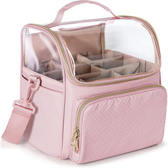 Large Marker Organizer Case for 180 Markers, Marker Storage Bag with Dividers an