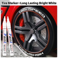 White Paint Pen Permanent Marker – 8 Pack White Markers, 2-3mm Tip, Waterproo…