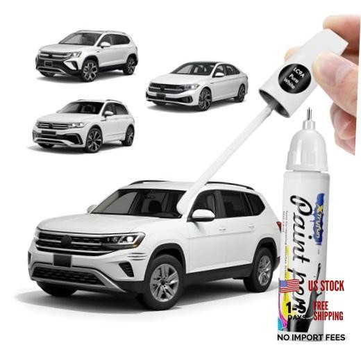 LC9A Pure White Touch Up Paint Compatible with Volkswagen, DIY Pure White LC9A