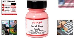 Revamp Leather Goods with 1 oz Petal Pink Acrylic Paint – Vibrant and Durable