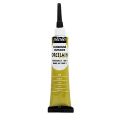 1-Pack Porcelaine 150 China Paint Outliner, 20 ml Tube, Gold, 0.6 Fl Oz,036-007