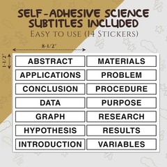 White Trifold Presentation Board 36″ x 48″ (Pack of 2) -Adhesive Science Subt…