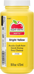 Apple Barrel Acrylic Paint in Assorted Colors (16 Ounce), 21131 Bright Yellow