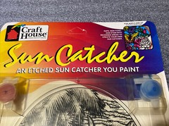 1996 Craft House Etched Sun Catcher Paint By Number kit. #38831 South Seas