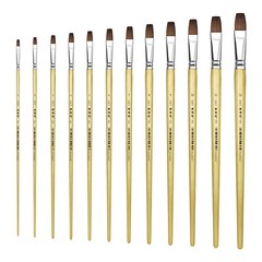 XDT#166 Bright Art Brush Set Red Sable Acrylic Oil Watercolor