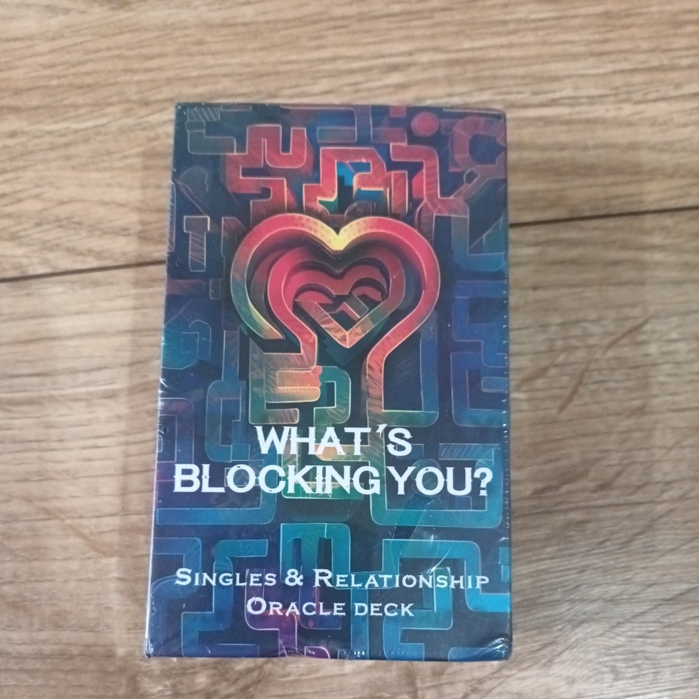 12×7 80pcs Whats Block You Singles and Relationship Oracle Cards, True Love Taro