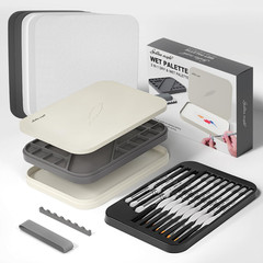 Wet Pallet for Painting Miniatures – 2 in 1 Dry and Wet Palette