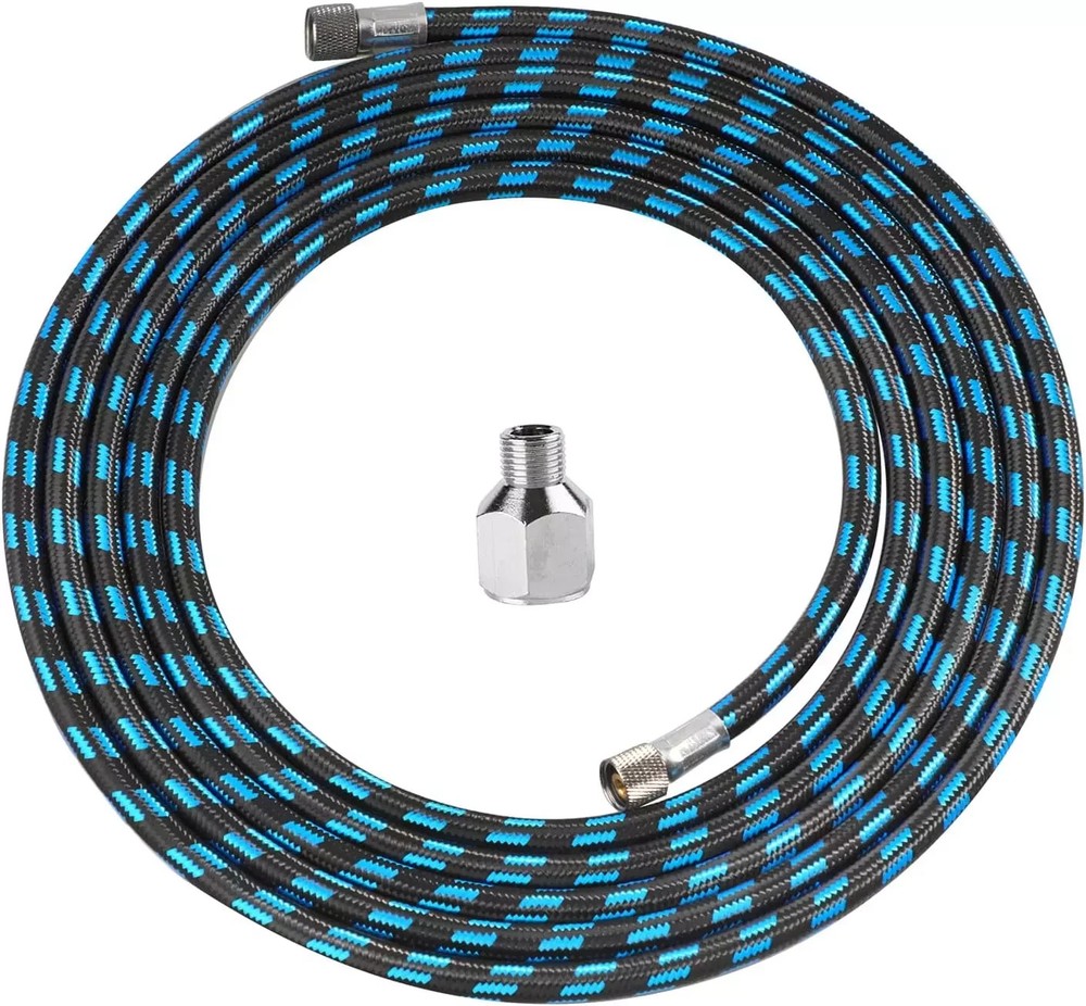 SAGUD Airbrush Hose 10 Foot Nylon Braided Air Hose with 1/8” Size on Both End an