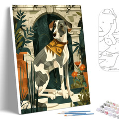 Paint by Number Kits Modern Art Cats & Dogs Paint Home DIY for Adults 16x20in