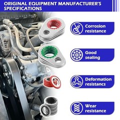 139PCS AC O Ring Kit Contains 30 Sizes,Durable A/C O Ring Assortment Kit with