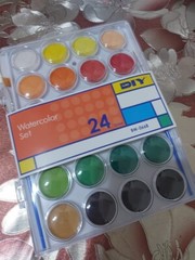 New Vibrant 24-Color Watercolor Paint Set – High-Quality Pigments for Artists