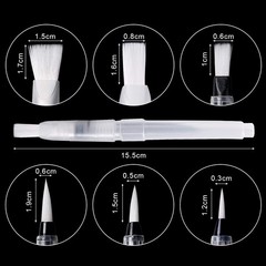 6 Piece Watercolor Brush Pen Set Refillable Water Paint Pens for Artists