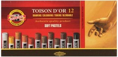 12 PCS 8522012002BR Artist Soft Pastel Set Brown Drawing Blending Shading