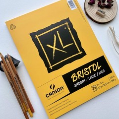 XL Series Bristol Paper, Smooth, Foldover Pad, 9×12 inches, 25 Sheets (100lb/…
