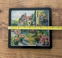 Crayola Signature Blend & Shade Colored Pencils 24 Colors Decorative Tin NICE!