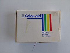 Giant collection of Color Aid paper, 1 full unused 3×4 1/2 size set