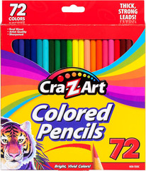 Colored Pencils, 72 Count, Back to School Supplies, Arts & Crafts, Gift for Kids