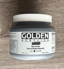 Golden Artist Acrylic, 32 Ounce jar, Raw Umber (1380-7)