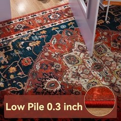 2×6 Rug Runners for Hallways, Non Slip Kitchen Washable Long Runner Rugs,