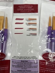 NEW Craft Smart White Taklon 6 Packs: 4 Count (24 Total) Variety Brushes