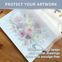 11×14 Inch Sanded Pastel Paper Pad 12 Sheets 6 Assorted Light Colors Drawing
