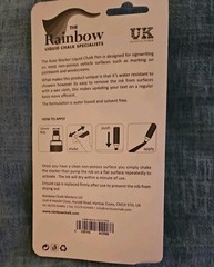 The Rainbow Auto Wet Wipe Marker Wide Tip Bodywork & Glasswork Non-Toxic