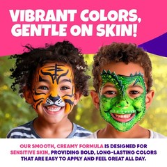 Blue Squid Face Paint Crayons for Kids – 18 Colors Crayons, Essential Pack