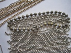 Around 1 Pound 450 Grams of Beaded Chain Various lengths and Sizes