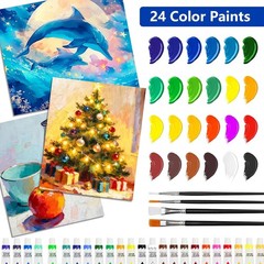 145PCS Blue Art Drawing Set Kit For Kids Children Teens Supplies Paint Pencil