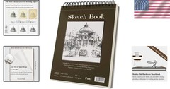 Durable 9″ x 12″ Sketch Pad with 100 Sheets for Artists – Ideal for All Media