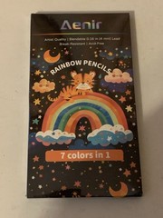 Aenir 7 Color in 1 Rainbow Multicolor Pencils 12 Pack for Kids or Adult Coloring