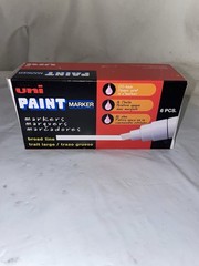 Qty (6) Uni Paint Markers PX-30 White