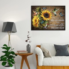 Sunflower Diamond Painting Kits for Adults – Art 11.8×15.7inch,