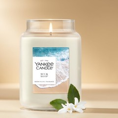 Yankee Candle Sun & Sand Scented Candle, 22oz Large Jar 22 oz, &