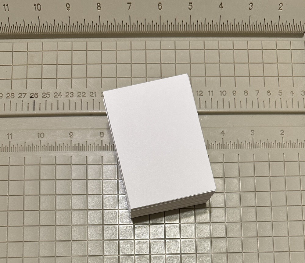 100 ACEO Cards ~ Blank 100 lb Bristol Vellum Paper ~ 2.5 x 3.5 White ~ Canson