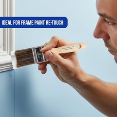 5 Piece Paint Brush Set Flat & Angle Brushes For Walls Trim Cabinets Interior