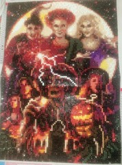Hocus Pocus Witches Casting A Spell Diamond Drill Dot Art Kit Black Cat Pumpkin