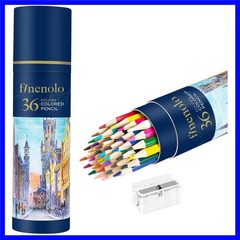 36 Colored Pencils Set with Sharpener for Smooth Sketching & Coloring