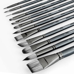 Artist Paint Brush Set of 12 for Watercolor Acrylic Gouache Oil and Tempera Pain