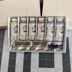 Professional Watercolor Paint Set (6) 37 ml / 1.25 Fl Oz Assorted Colors – New