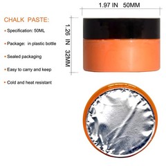 12-Bottle Chalk Paste Paint Set for Stencils Silk Screen Ink Drawing Decor