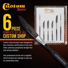 Custom Shop Pinstriping Brush Master Set (Sword #0, 00, 000, Scroll #1 & #2, Lon