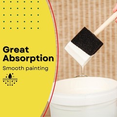 Foam Paint Brush Set 2 inch, Sponge Brush Paint 20 Pack with Wood Handles,Gre…