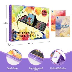 Art Supplies, 240-Piece Drawing Art Kit, Gifts for Girls Boys Teens, Art Set …