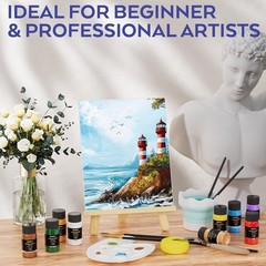 Nicpro Acrylic Paint 10.91 inches x 8.58 x 2.83 inches, 36 colors