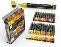 22 Acrylic Paint Markers Paint Pens Pro Color Series Set 3mm Medium Tip for R…