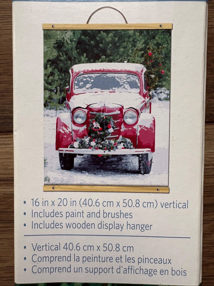 Artist’s Loft Paint-by-Number Kit 16”x 20” {red truck christmas}