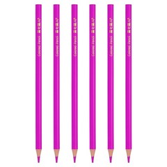 Rose Red Colored Pencils Set,6 Pcs Oil Color Pencils