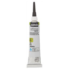 Pebeo Vitrea 160, Glass Paint Outliner, 20 ml 0.67 Fl Oz (Pack of 1), Pearl