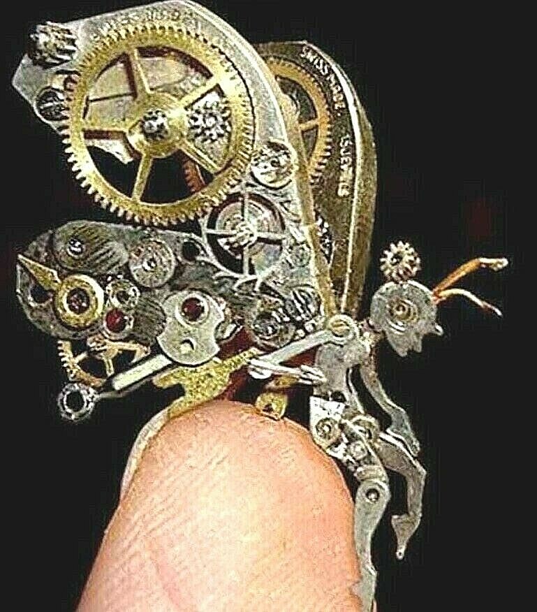 2 pounds “Steampunk Parts for Artist”- assorted smalls – clean bulk-#DW4G